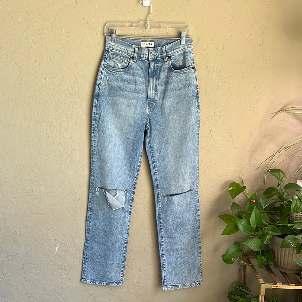 Le Jean Mia‎ Relaxed Straight Leg size 27 Women's Light Blue Jeans